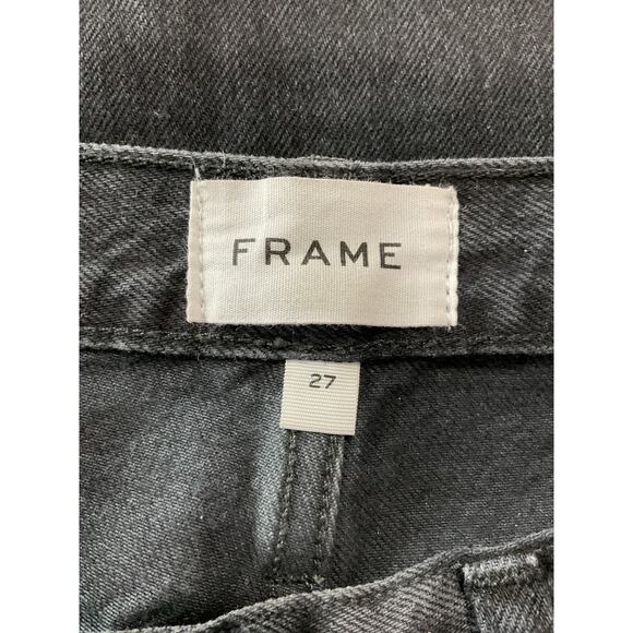 Frame The 1978 Black Cotton Denim Jean Size 27 - Picture 6 of 6